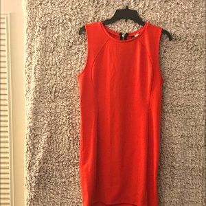 💜 Simple Sleeveless orange dress. 💜